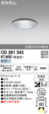 ODELIC �����ǥ�å� �������ƥꥢ�饤�� OD261543 ñ�ʲ���