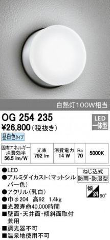 ODELIC �����ǥ�å� �������ƥꥢ�饤�� OG254235 ñ�ʲ���