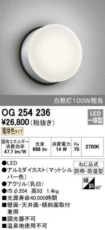 ODELIC �����ǥ�å� �������ƥꥢ�饤�� OG254236 ñ�ʲ���