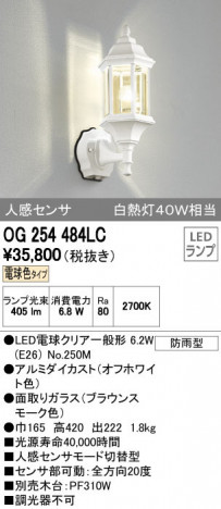 ODELIC �����ǥ�å� �������ƥꥢ�饤�� OG254484LC ñ�ʲ���