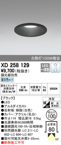 ODELIC �����ǥ�å� ������饤�� XD258129 ñ�ʲ���