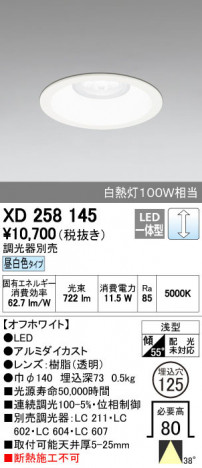 ODELIC �����ǥ�å� ������饤�� XD258145 ñ�ʲ���