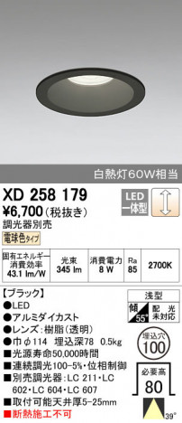 ODELIC �����ǥ�å� ������饤�� XD258179 ñ�ʲ���