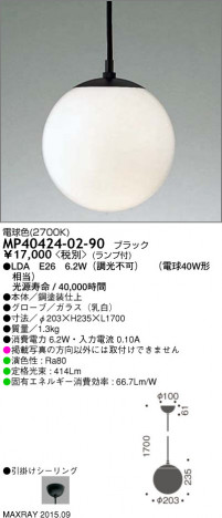 �ޥå����쥤 MAXRAY LED �ڥ����� MP40424-02-90 �ᥤ��̿�