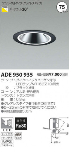�������߾��� KOIZUMI LED��˥С����������饤�� ADE950935 �ᥤ��̿�