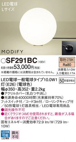 Panasonic LED ������� SF291BC �ᥤ��̿�