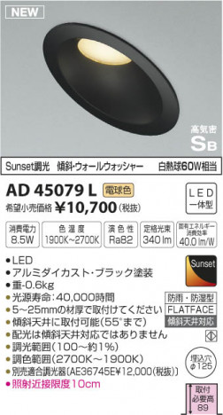 �������߾��� KOIZUMI �ⵤ̩������饤�� LED���ŵ忧�� AD45079L �ᥤ��̿�