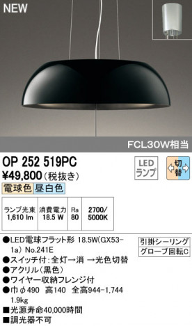 ODELIC ǥå ڥȥ饤 OP252519PC ᥤ̿