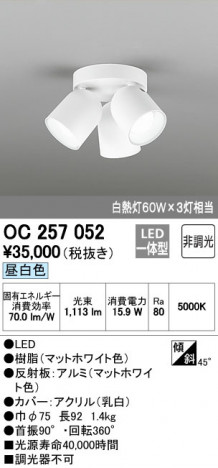 ODELIC ǥå 󥰥饤 OC257052 ᥤ̿