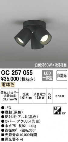 ODELIC ǥå 󥰥饤 OC257055 ᥤ̿