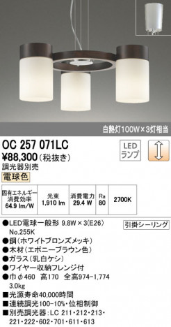 ODELIC �����ǥ�å� �����ǥꥢ OC257071LC �ᥤ��̿�