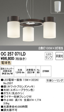 ODELIC �����ǥ�å� �����ǥꥢ OC257071LD �ᥤ��̿�