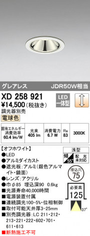 ODELIC �����ǥ�å� ������饤�� XD258921 �ᥤ��̿�