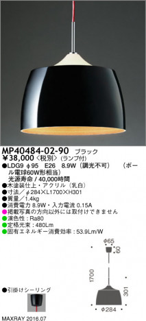 �ޥå����쥤 MAXRAY LED �ڥ����� MP40484-02-90 �ᥤ��̿�