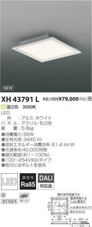 �������߾��� KOIZUMI LED �١����饤�� XH43791L �ᥤ��̿�