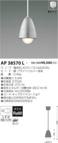 �������߾��� KOIZUMI LED �ڥ����� AP38570L �ᥤ��̿�