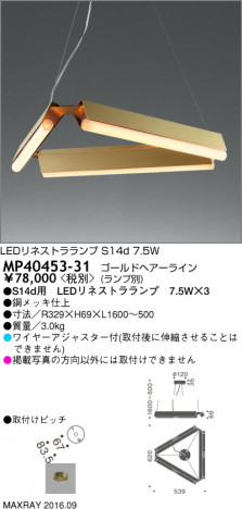 �ޥå����쥤 MAXRAY LED�ڥ����� MP40453-31 �ᥤ��̿�