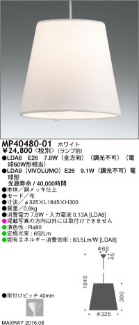 �ޥå����쥤 MAXRAY LED�ڥ����� MP40480-01 �ᥤ��̿�