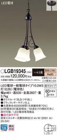 Panasonic LED �����ǥꥢ LGB19345 �ᥤ��̿�