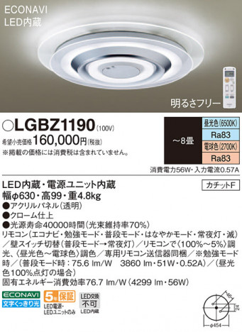 Panasonic LED ���ݥ�󥰥饤�� LGBZ1190 �ᥤ��̿�