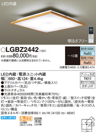 Panasonic LED ���ݥ�󥰥饤�� LGBZ2442 �ᥤ��̿�