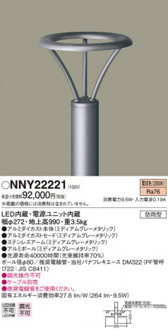 Panasonic LED �������ƥꥢ�������ȥɥ� NNY22221 �ᥤ��̿�