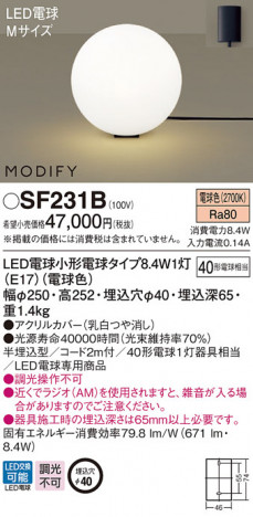 Panasonic LED ������� SF231B �ᥤ��̿�