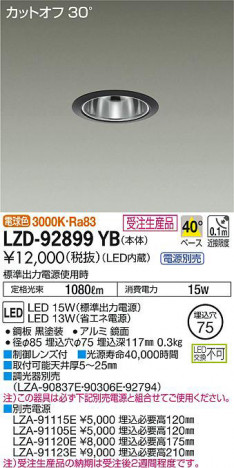 ���ʼ̿���DAIKO ����ŵ� ������饤�� LZD-92899YB