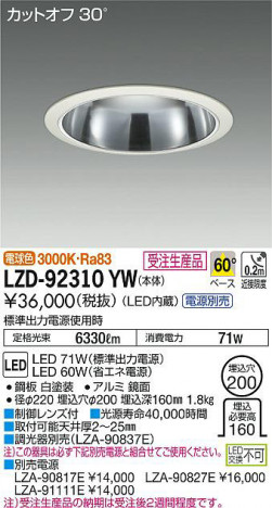 ���ʼ̿���DAIKO ����ŵ� ������饤�� LZD-92310YW