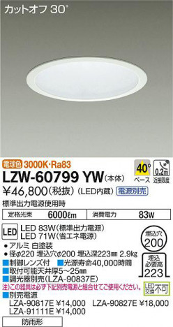 ���ʼ̿���DAIKO ����ŵ� �����ȥɥ�������饤�� LZW-60799YW