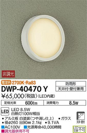 DAIKO ����ŵ� �����ȥɥ��饤�� DWP-40470Y �ᥤ��̿�