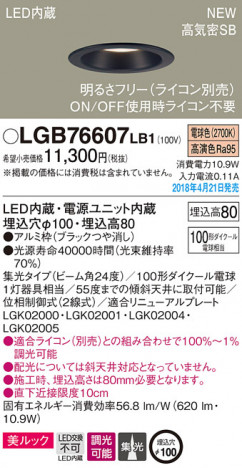 Panasonic ������饤�� LGB76607LB1 �ᥤ��̿�