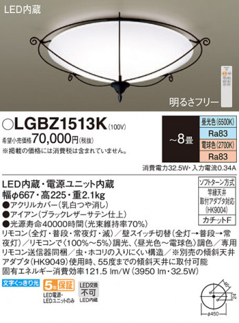 Panasonic ������󥰥饤�� LGBZ1513K �ᥤ��̿�