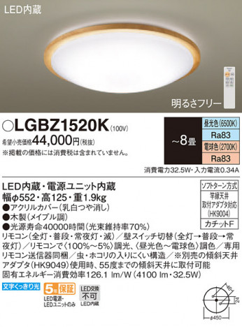 Panasonic ������󥰥饤�� LGBZ1520K �ᥤ��̿�