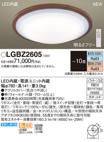 Panasonic ������󥰥饤�� LGBZ2605 �ᥤ��̿�