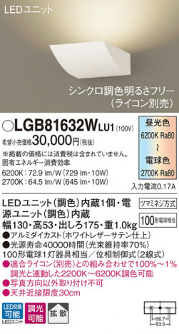 Panasonic �֥饱�å� LGB81632WLU1 �ᥤ��̿�