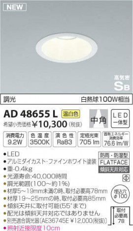 �������߾��� KOIZUMI �ⵤ̩������饤�� AD48655L �ᥤ��̿�