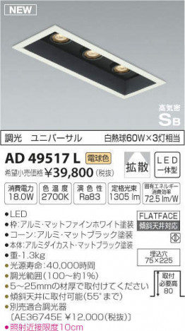 �������߾��� KOIZUMI �ⵤ̩������饤�� AD49517L �ᥤ��̿�