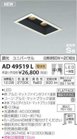 �������߾��� KOIZUMI �ⵤ̩������饤�� AD49519L �ᥤ��̿�