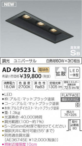 �������߾��� KOIZUMI �ⵤ̩������饤�� AD49523L �ᥤ��̿�