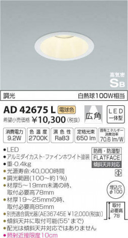 �������߾��� KOIZUMI �ⵤ̩������饤�� AD42675L �ᥤ��̿�