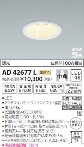 �������߾��� KOIZUMI �ⵤ̩������饤�� AD42677L �ᥤ��̿�