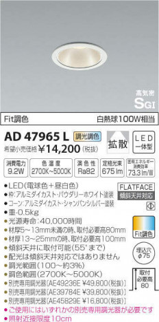 �������߾��� KOIZUMI �ⵤ̩������饤�� AD47965L �ᥤ��̿�