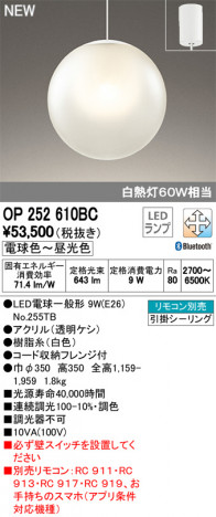 ODELIC �����ǥ�å� �ڥ����ȥ饤�� OP252610BC �ᥤ��̿�