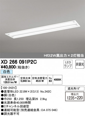 ODELIC �����ǥ�å� �١����饤�� XD266091P2C �ᥤ��̿�