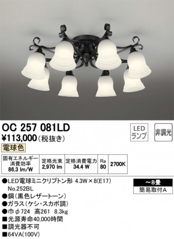 ODELIC �����ǥ�å� �����ǥꥢ OC257081LD �ᥤ��̿�