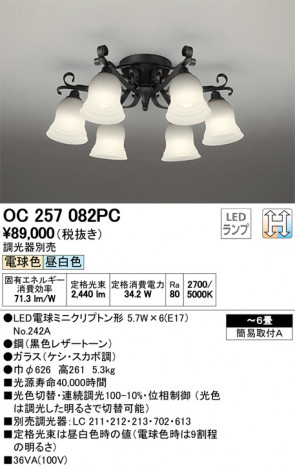 ODELIC �����ǥ�å� �����ǥꥢ OC257082PC �ᥤ��̿�