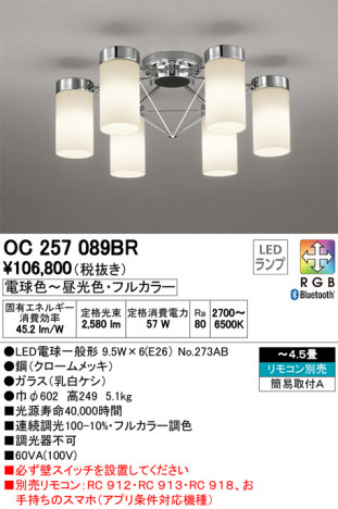 ODELIC �����ǥ�å� �����ǥꥢ OC257089BR �ᥤ��̿�