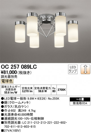 ODELIC �����ǥ�å� �����ǥꥢ OC257089LC �ᥤ��̿�