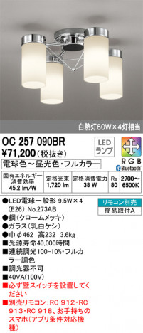 ODELIC �����ǥ�å� �����ǥꥢ OC257090BR �ᥤ��̿�